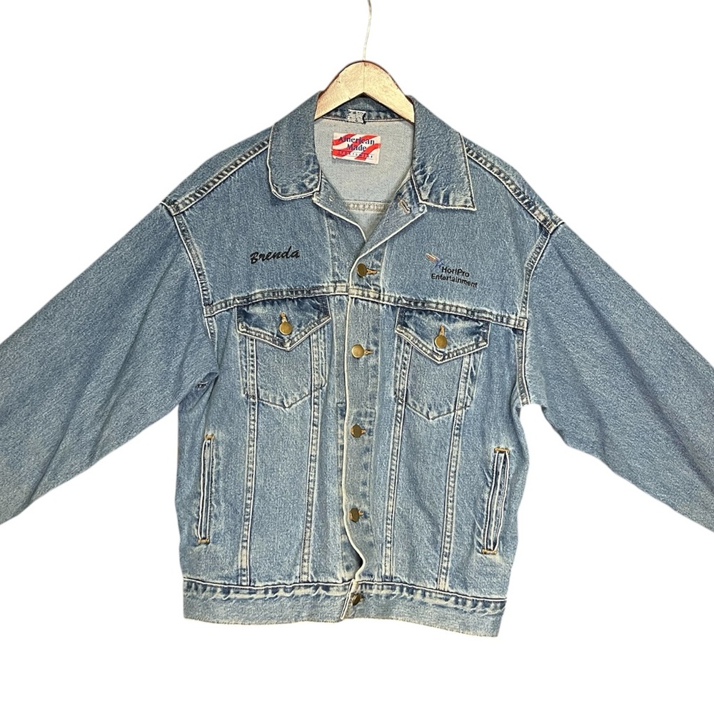 Vintage 90s American Made Sportswear Denim Jacket